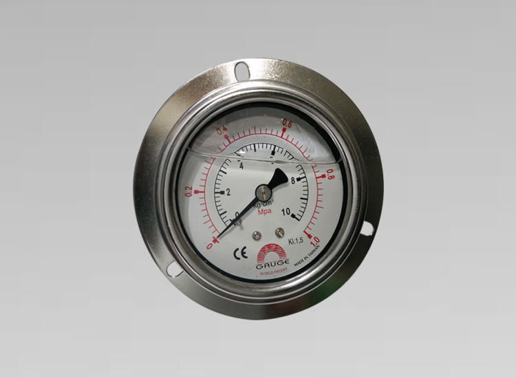 臺(tái)灣華記壓力表YBN63ZT 1MPA/10KG 1/4PT螺紋